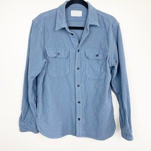 Everlane Heavyweight Overshirt - Slate Blue - Size Large